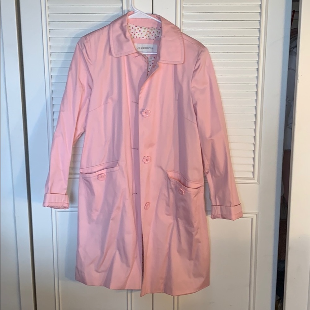 Pink rain coat